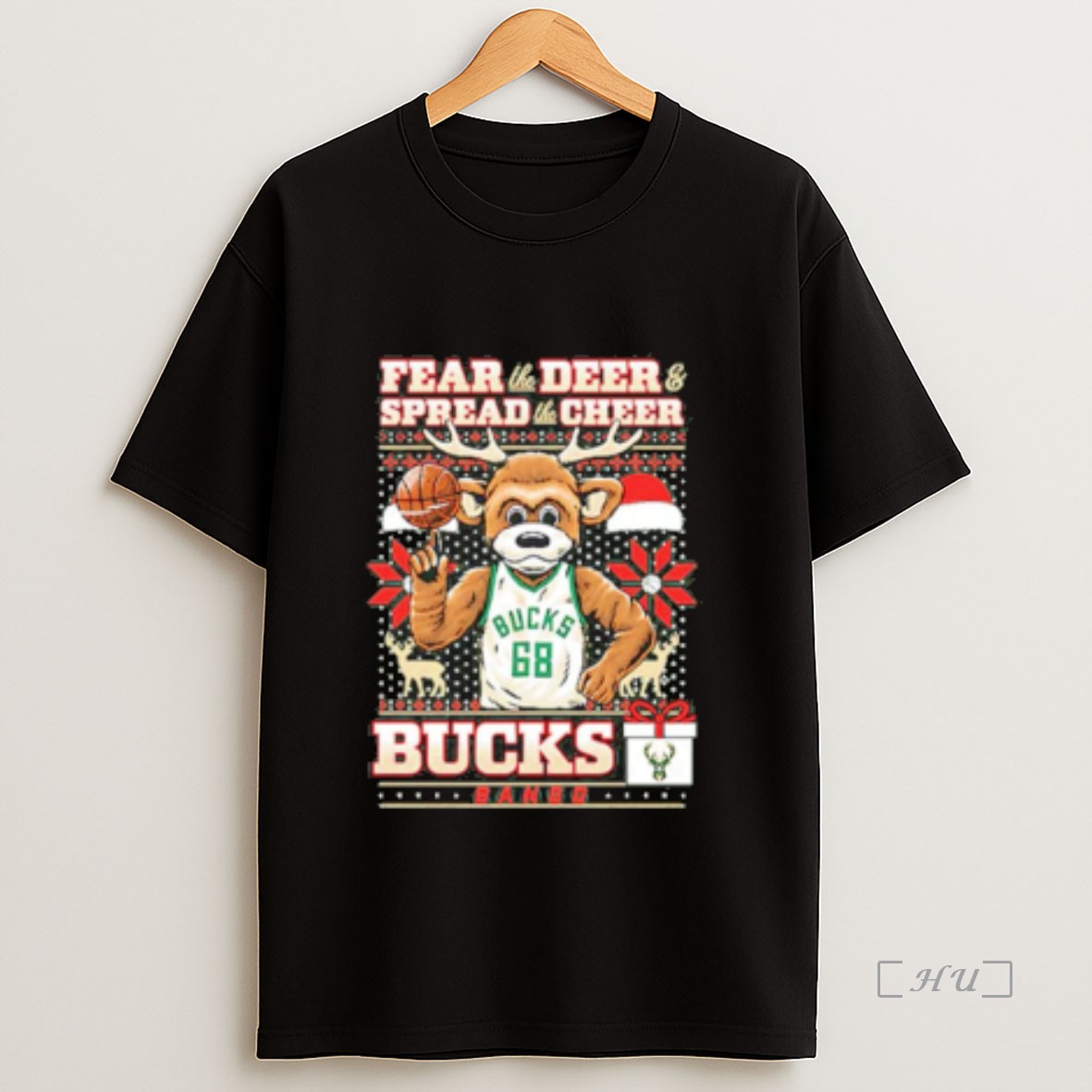Officials Bango Milwaukee Bucks Fear The Beer And Spread The Cheer Christmas Premium Shirt Sweatshirt Tee