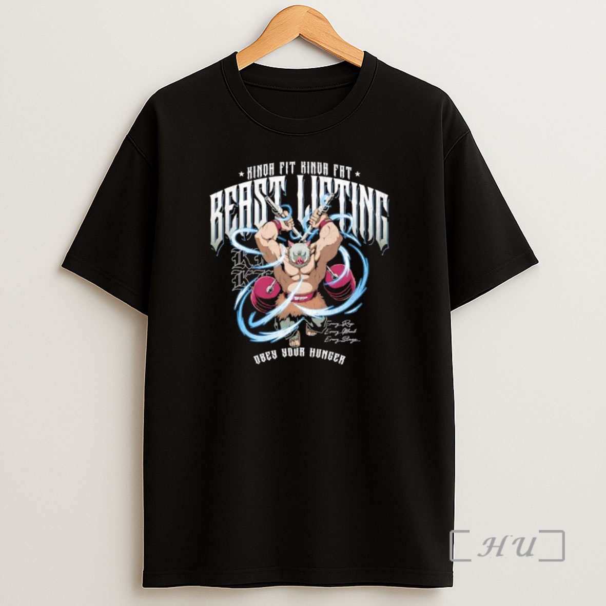 Officials Beast Lifting Kinda Fit Kinda Fat Obey Your Hunger Premium Shirt Sweatshirt Tee