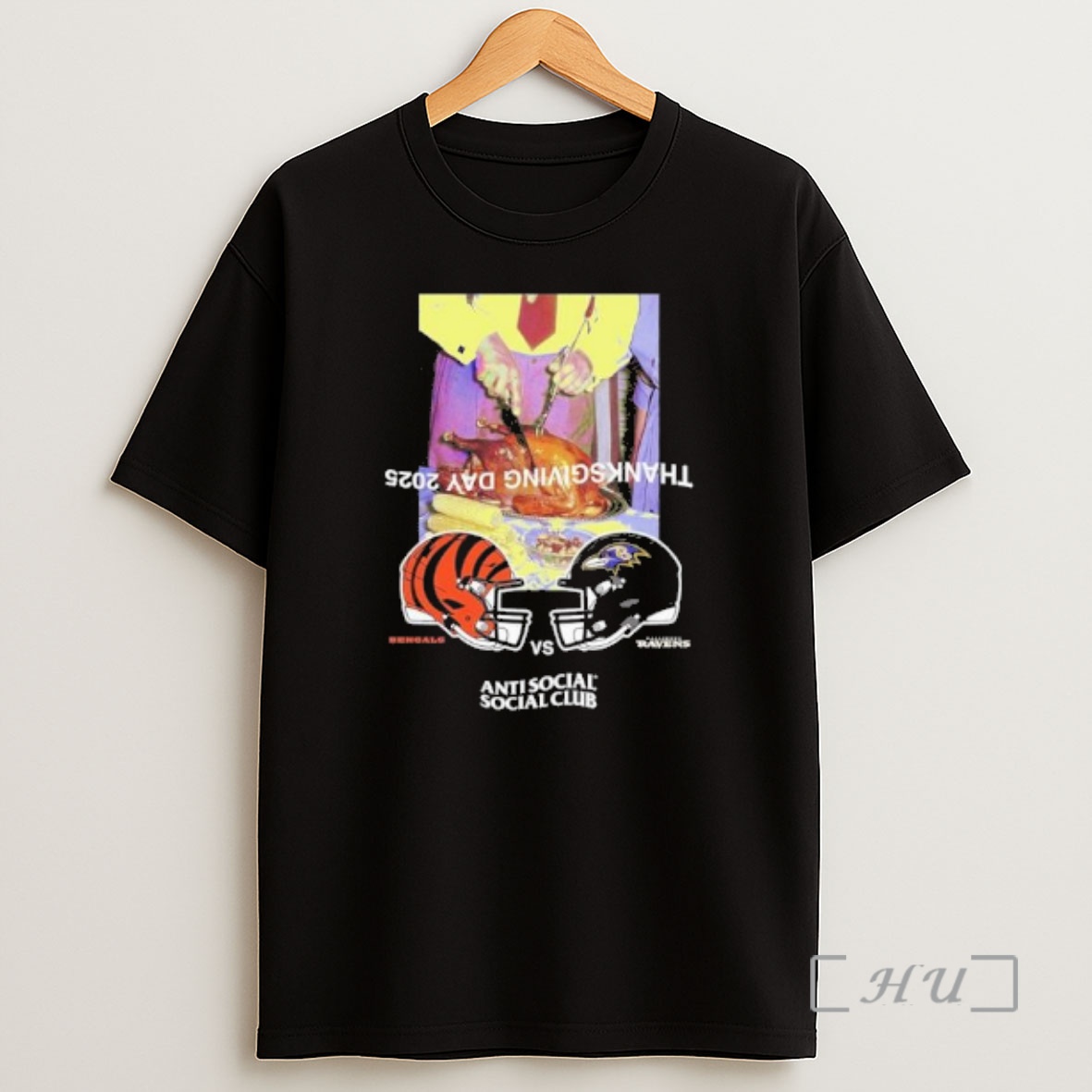 Officials Bengals Vs Ravens Thanksgiving Day 2025 Matchup Premium Shirt Sweatshirt Tee