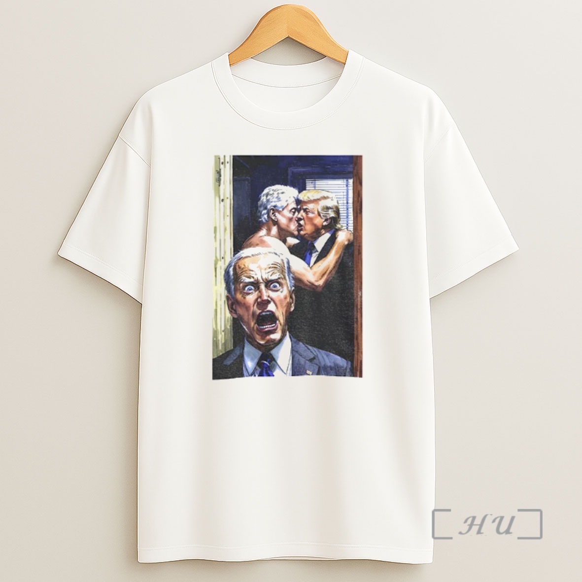 Officials Biden Is Shocked Trump X Bubba Yaoi Political Satire Premium Shirt Sweatshirt Tee