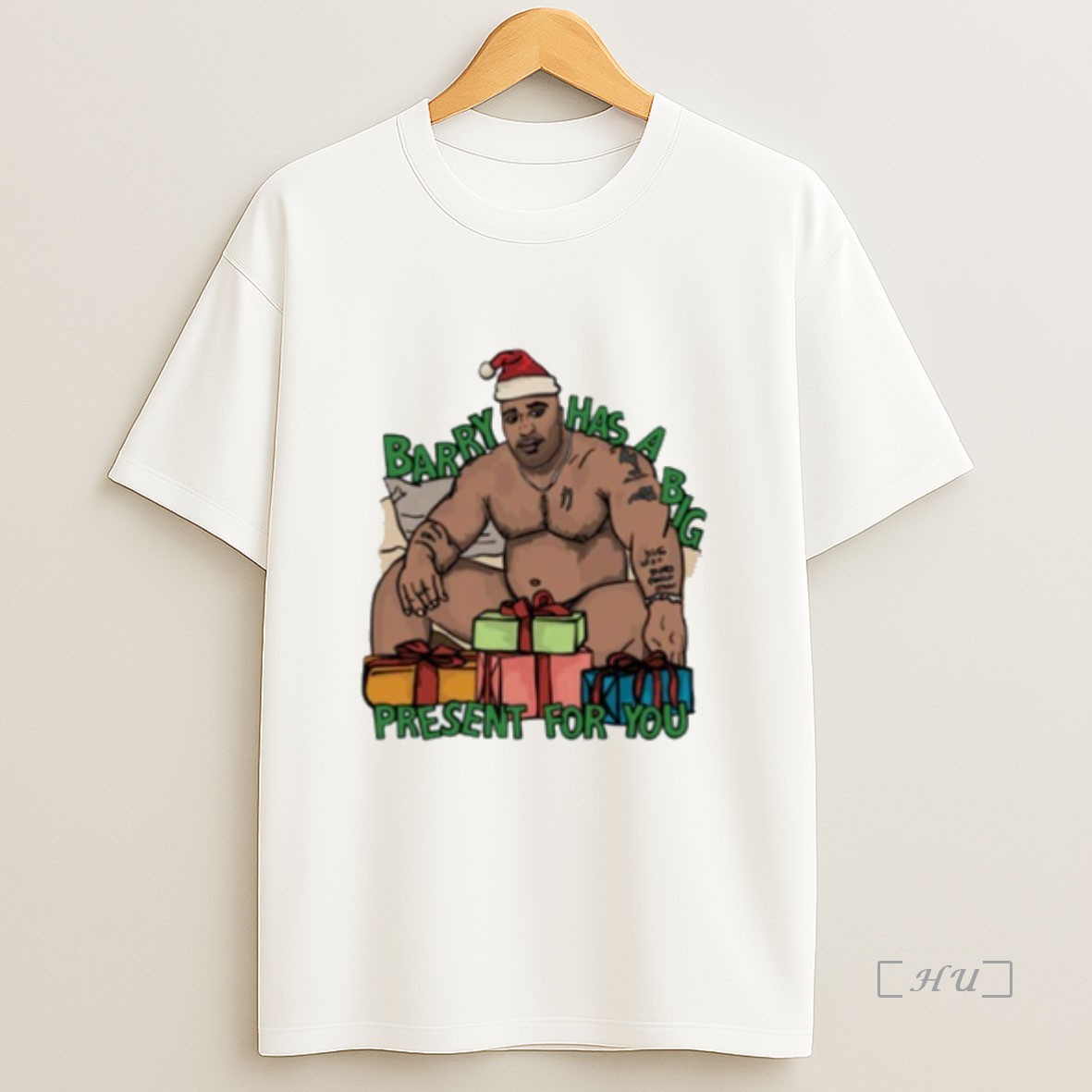 Officials Big Barry Christmas Barry Has A Big Present For You Premium Shirt Sweatshirt Tee
