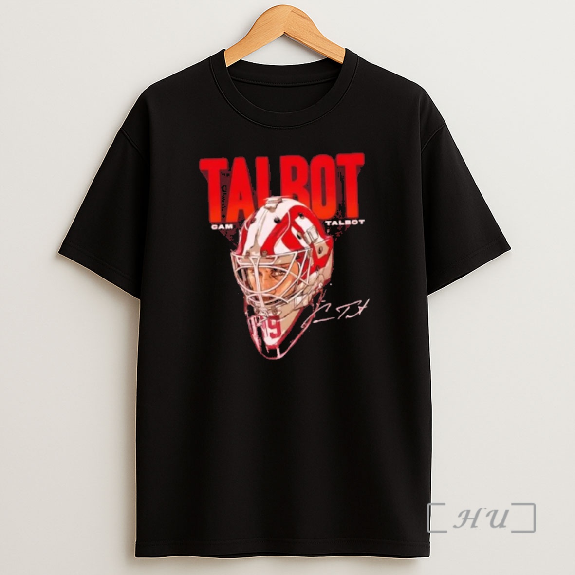 Officials Big Face Cam Talbot Detroit Red Wings Goalie Mask Signature Premium Shirt Sweatshirt Tee