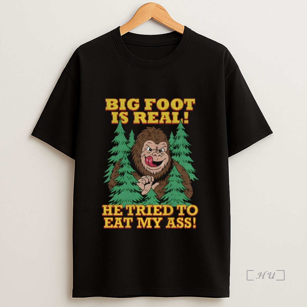 Officials Bigfoot Is Real He Tried To Eat My Ass Premium Shirt Sweatshirt Tee