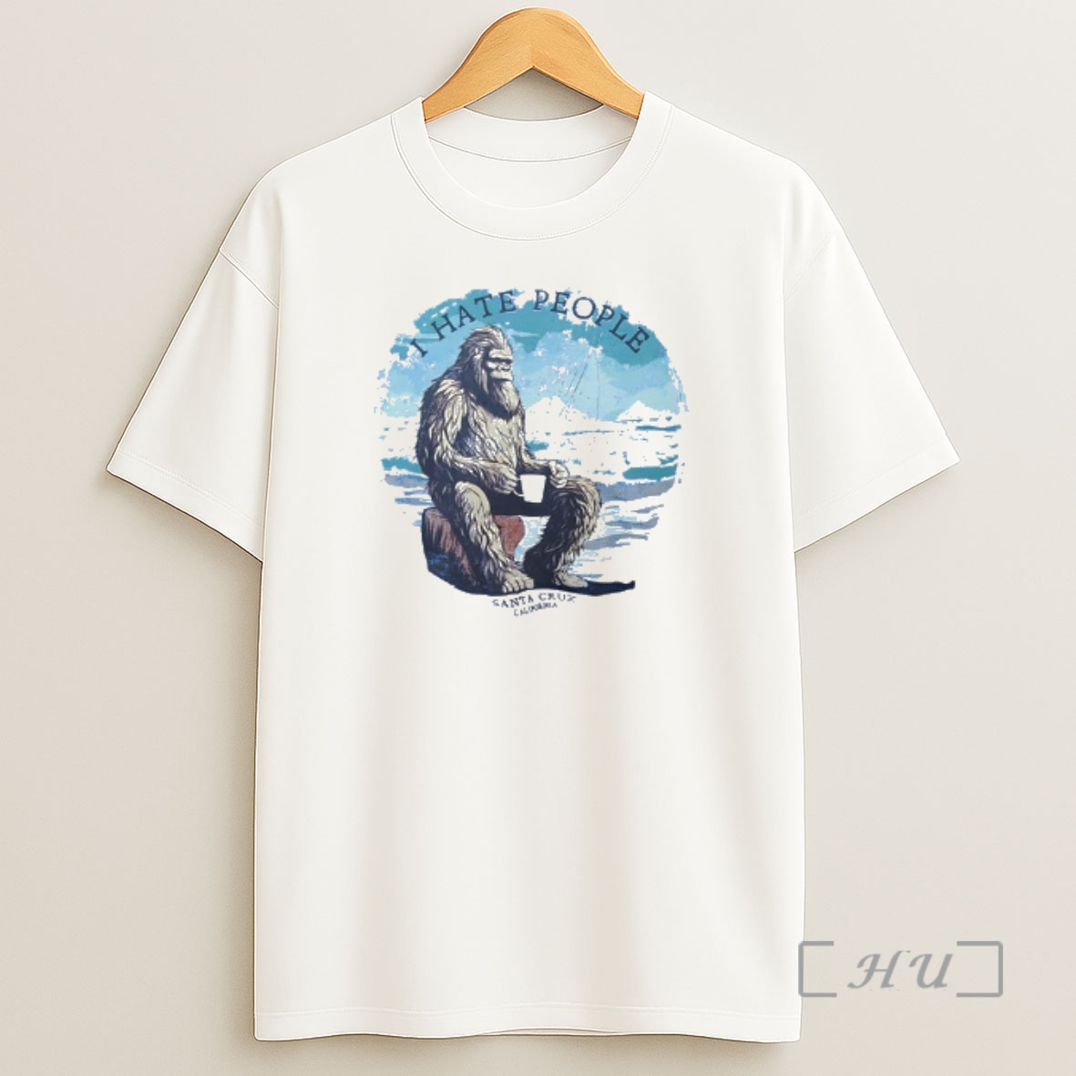 Officials Bigfoot Santa Cruz I Hate Peole Premium Shirt Sweatshirt Tee
