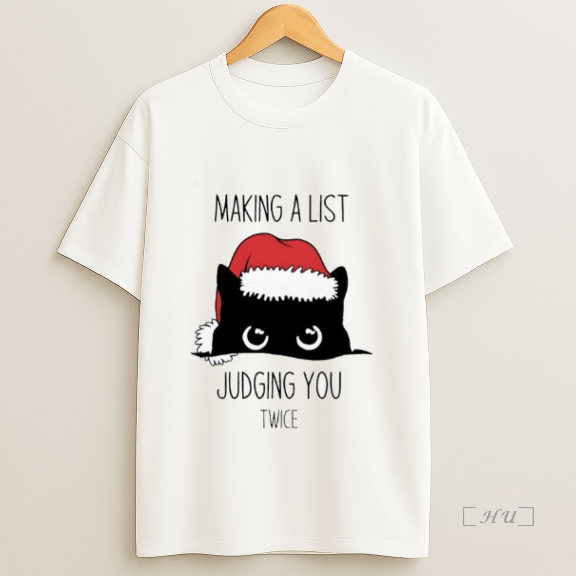 Officials Black Cat Christmas Making A List Judging You Twice Premium Shirt Sweatshirt Tee