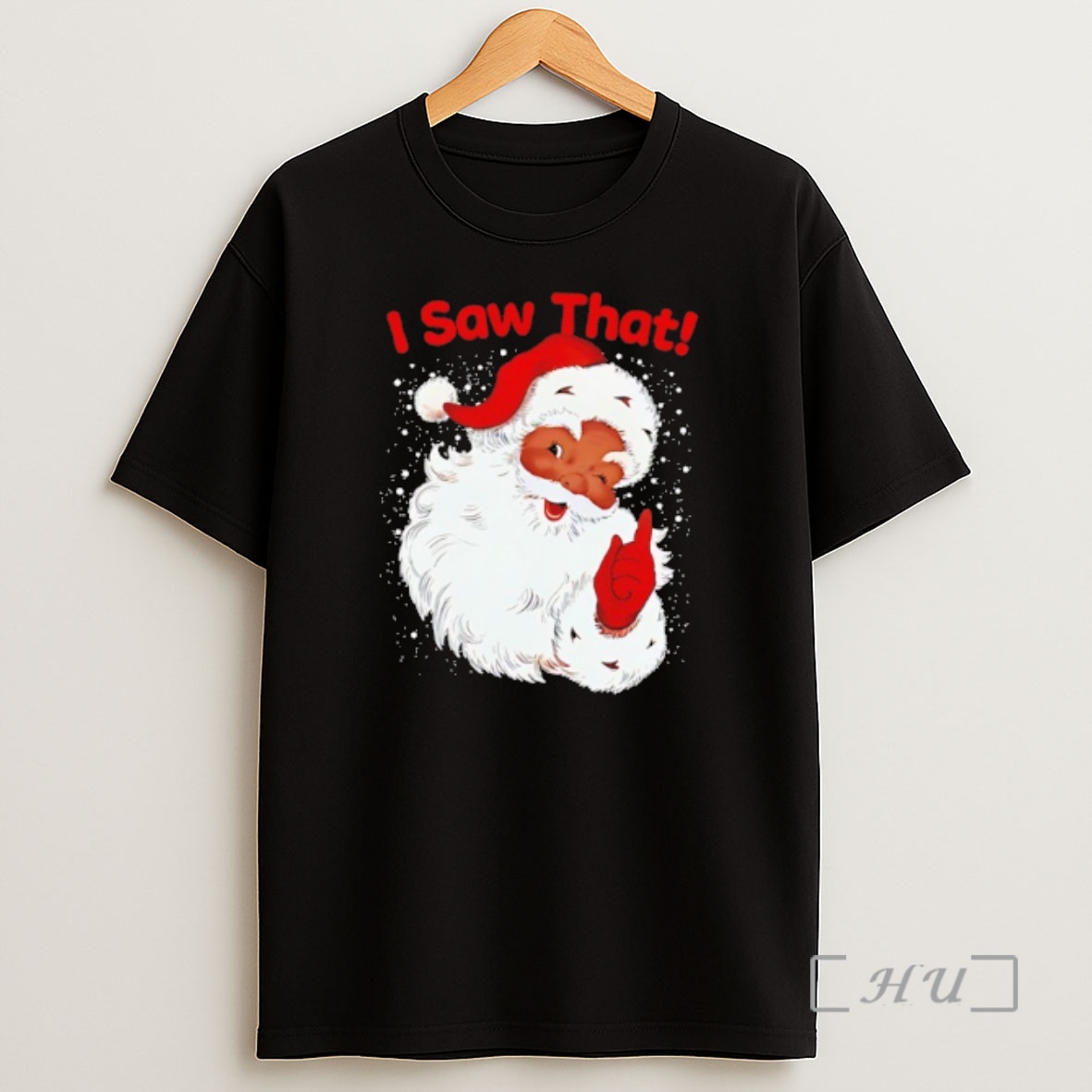 Officials Black Santa I Saw That Christmas 25 Premium Shirt Sweatshirt Tee