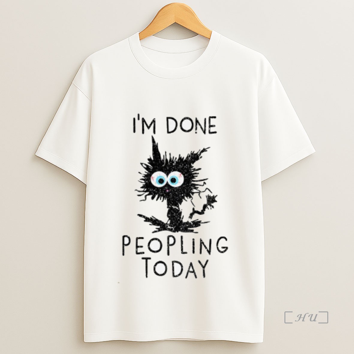 Officials Black Cat Im Done Peopling Today Premium Shirt Sweatshirt Tee