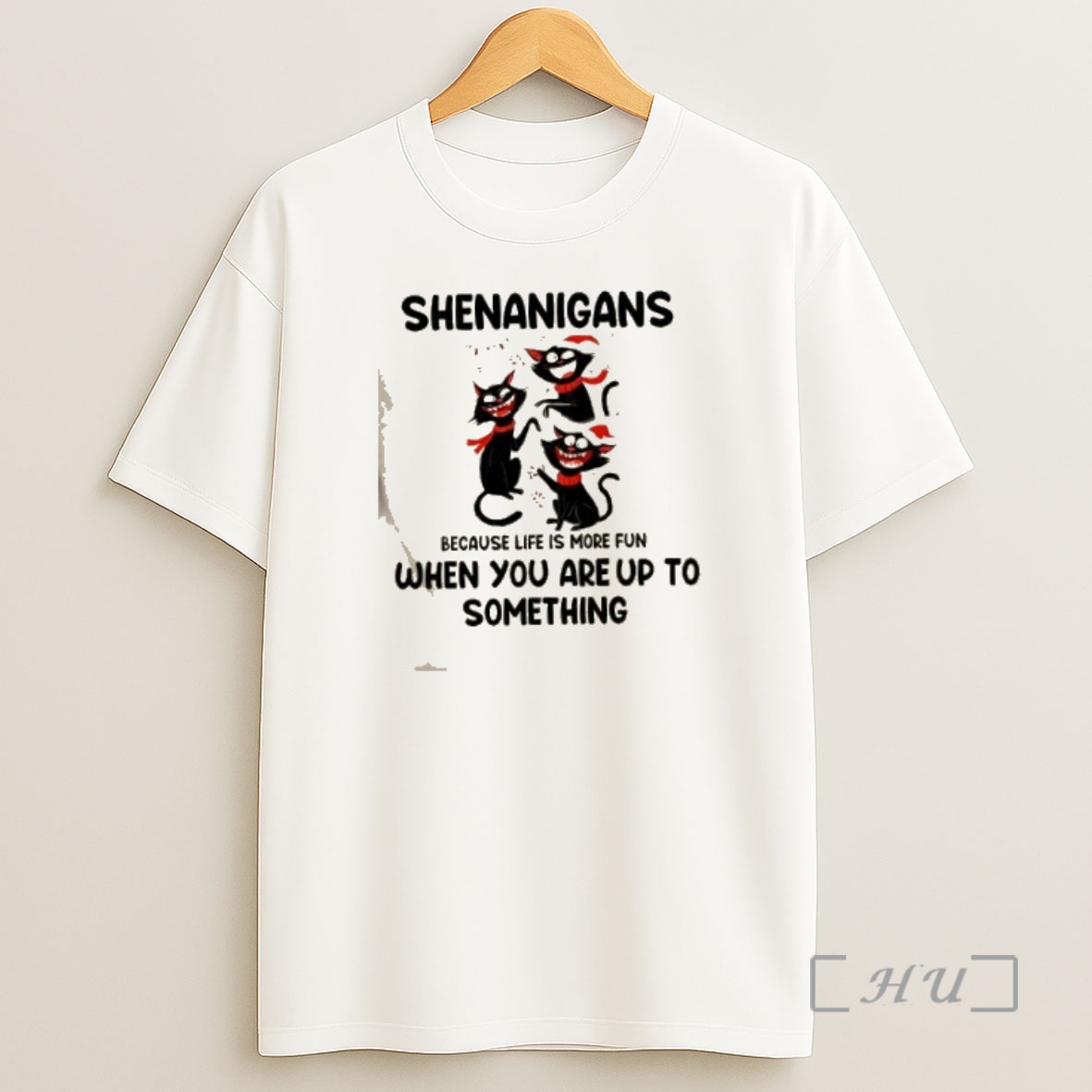 Officials Black Cats Shenanigans Because Life Is More Fun When You Are Up To Something Christmas Premium Shirt Sweatshirt Tee