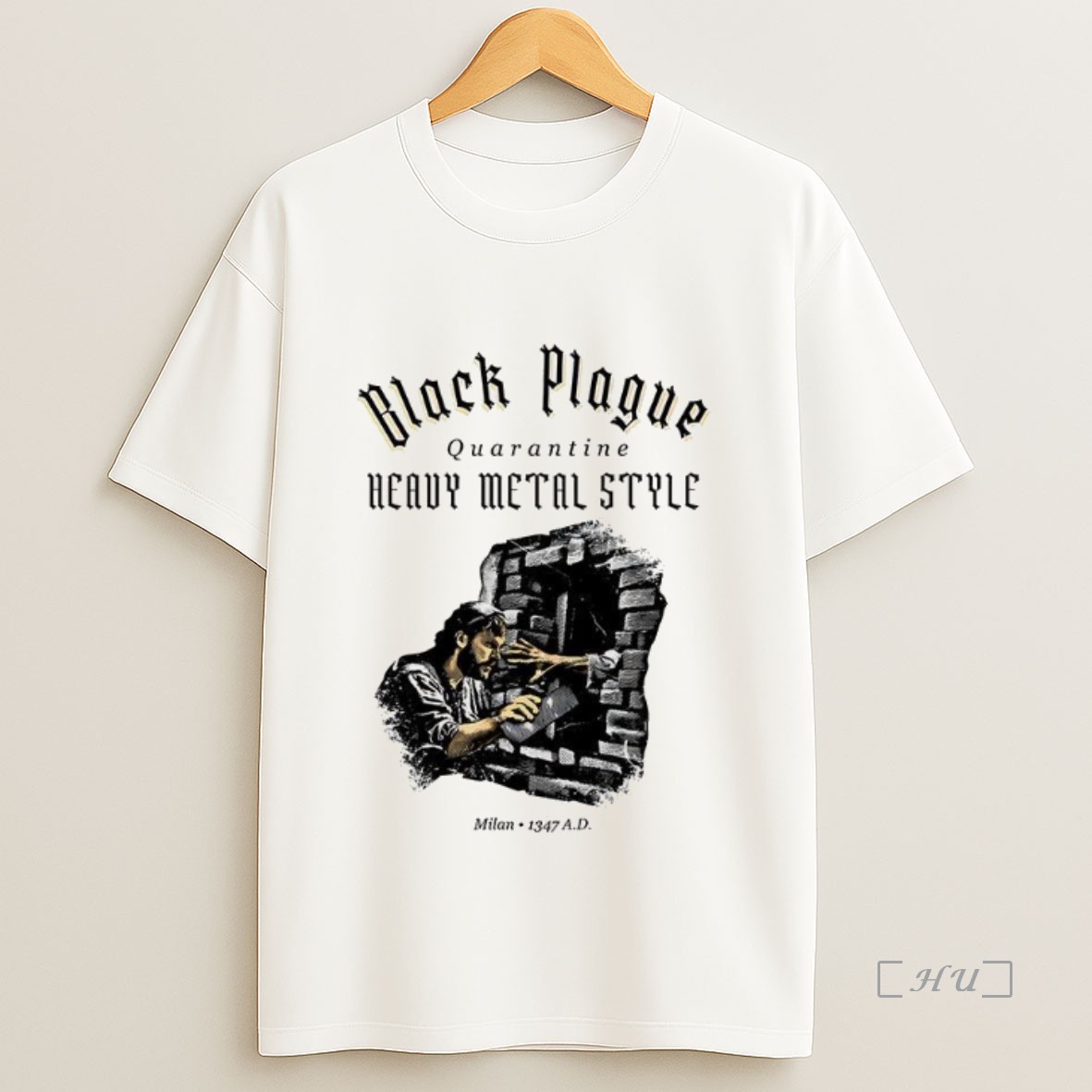 Officials Black Plague Quarantine Heavy Metal Style Milan 1347 Ad Premium Shirt Sweatshirt Tee