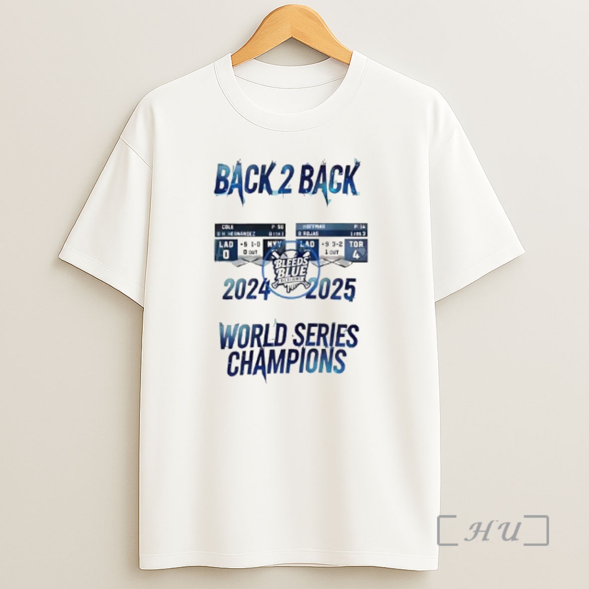 Officials Bleeds Blue Los Angeles Dodgers Back 2 Back World Series Champions 2024 2025 Graphic Premium Shirt Sweatshirt Tee