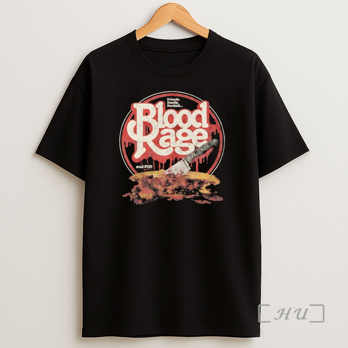 Officials Blood Rage And Pie Friends Family Football Thanksgiving Premium Shirt Sweatshirt Tee