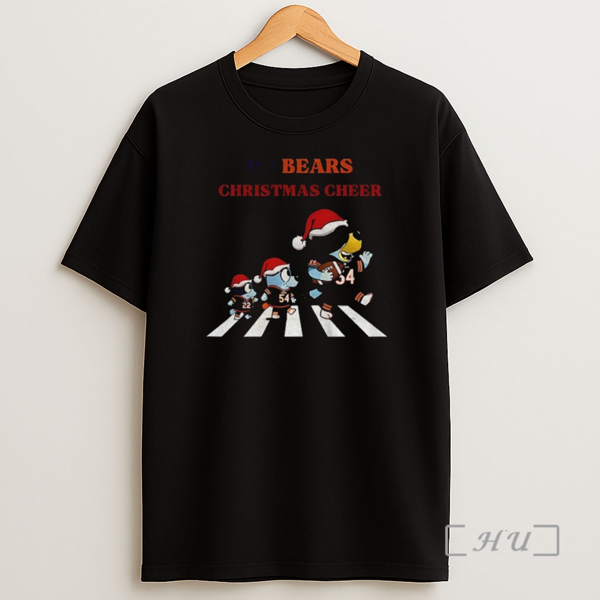 Officials Bluey Chicago Bears Nfl Da Bears Abbey Road Fly Eagles Fly Christmas Cheer Premium Shirt Sweatshirt Tee