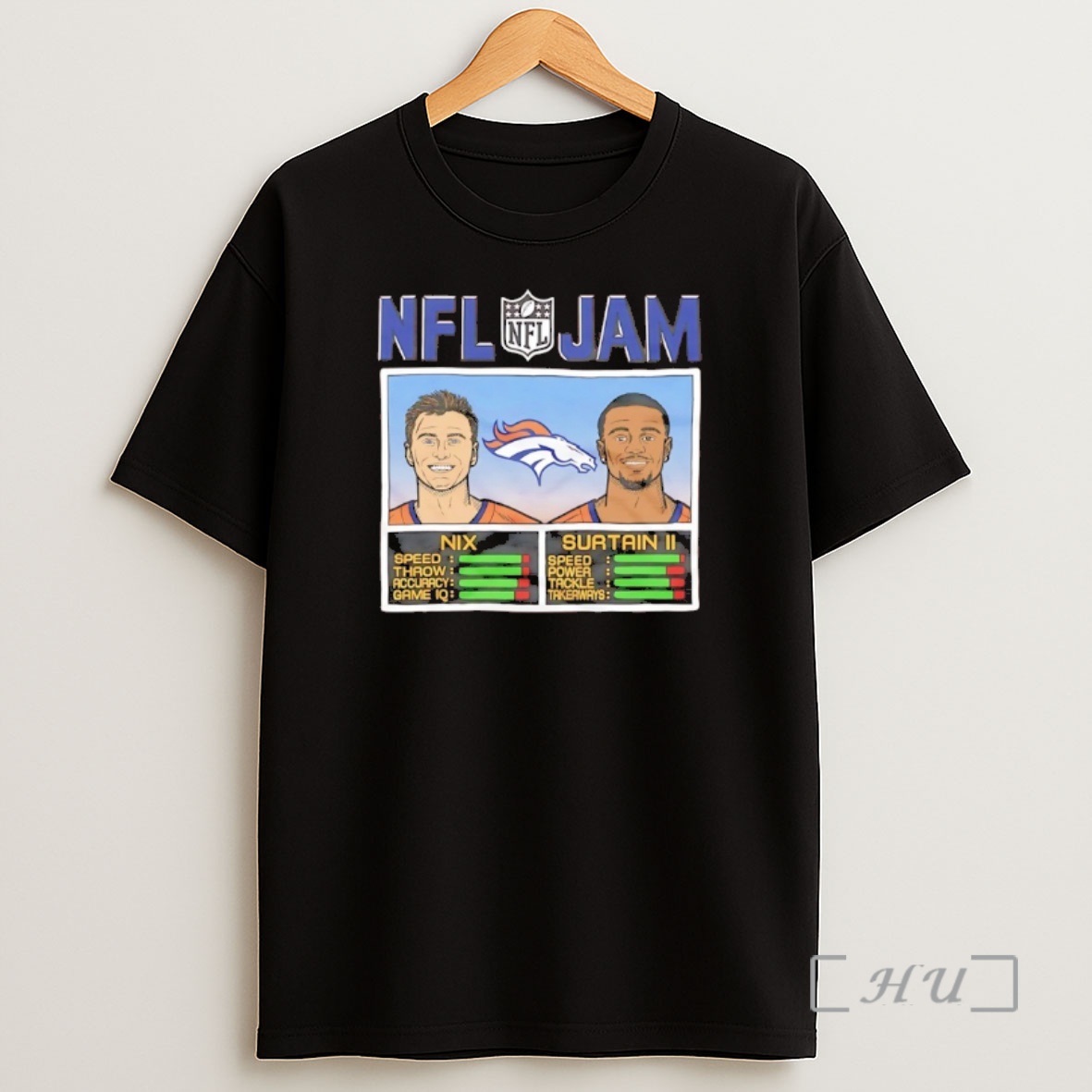 Officials Bo Nix And Patrick Surtain Ii Nfl Jam Denver Broncos Premium Shirt Sweatshirt Tee