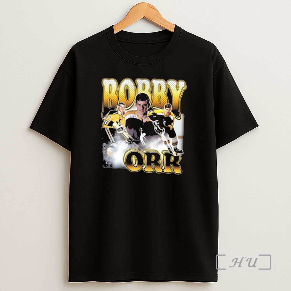 Officials Bobby Orr Boston Bruins Player Graphic 2 Sided Premium Shirt Sweatshirt Tee