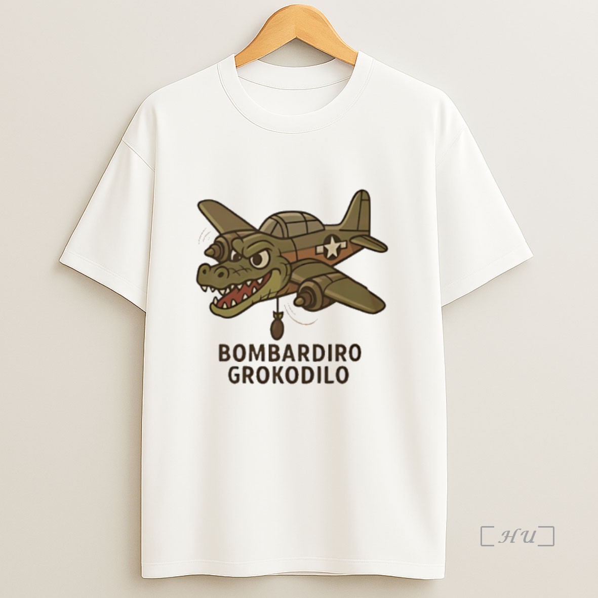 Officials Bombardiro Grokodilo Ai Brainrot Character Premium Shirt Sweatshirt Tee