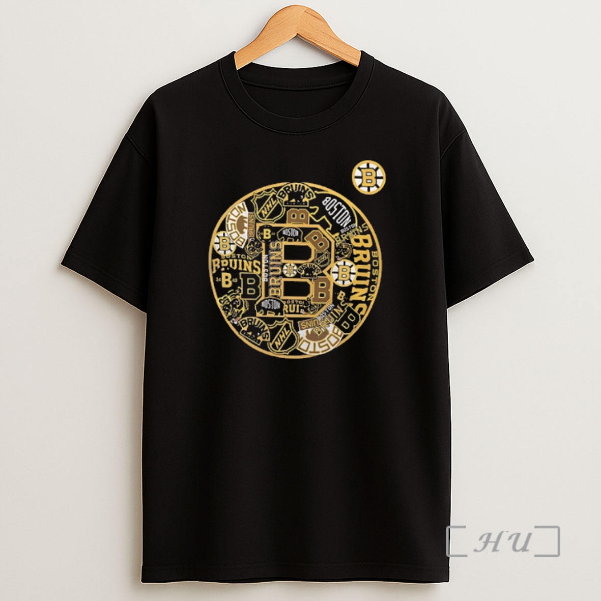 Officials Boston Bruins Starter Logo 2 Sided Premium Shirt Sweatshirt Tee