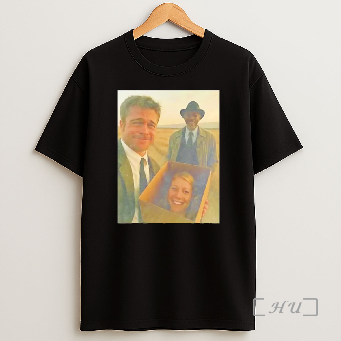 Officials Brad Pitt Morgan Freeman And Gwyneth Paltrow Se7en Selfie Premium Shirt Sweatshirt Tee