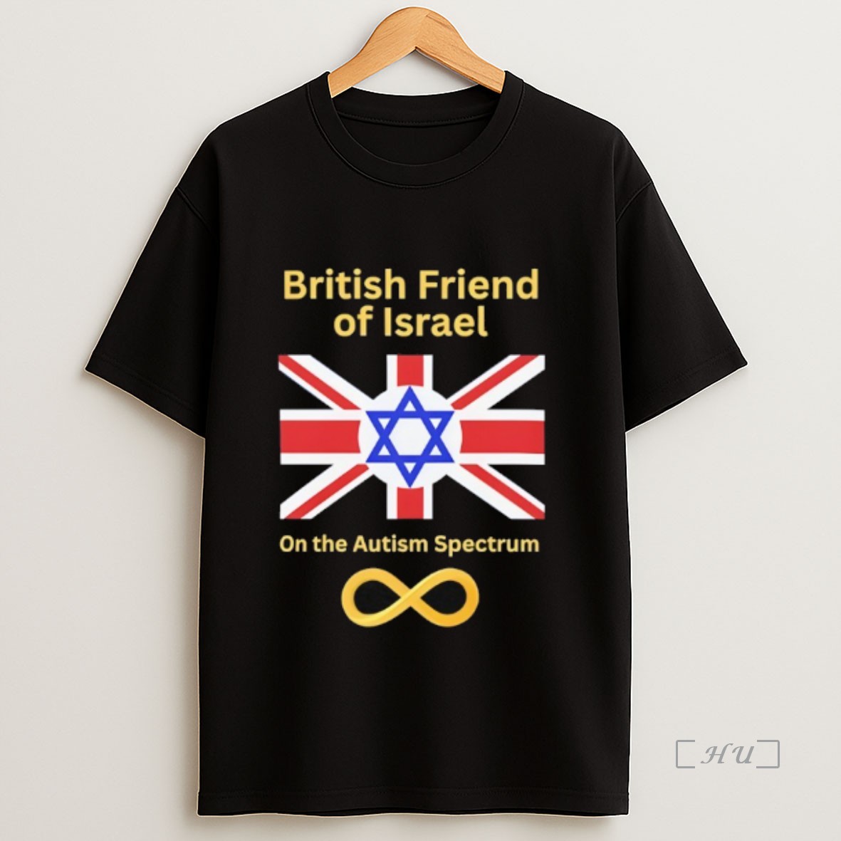 Officials British Friend Of Israel On The Autism Spectrum Infinity Symbol Premium Shirt Sweatshirt Tee