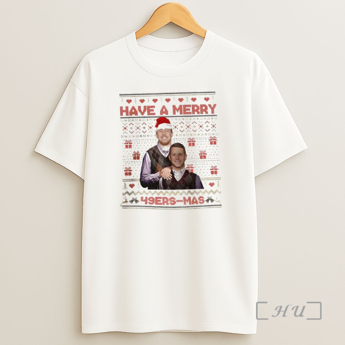 Officials Brock Purdy George Kittle San Francisco Football Have A Merry 49ers Mas Premium Shirt Sweatshirt Tee