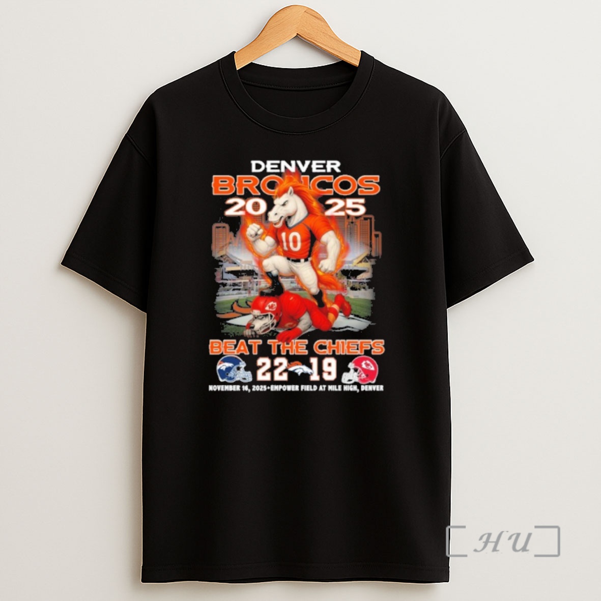 Officials Broncos Beat The Chiefs 22 19 Final Score 2025 Premium Shirt Sweatshirt Tee