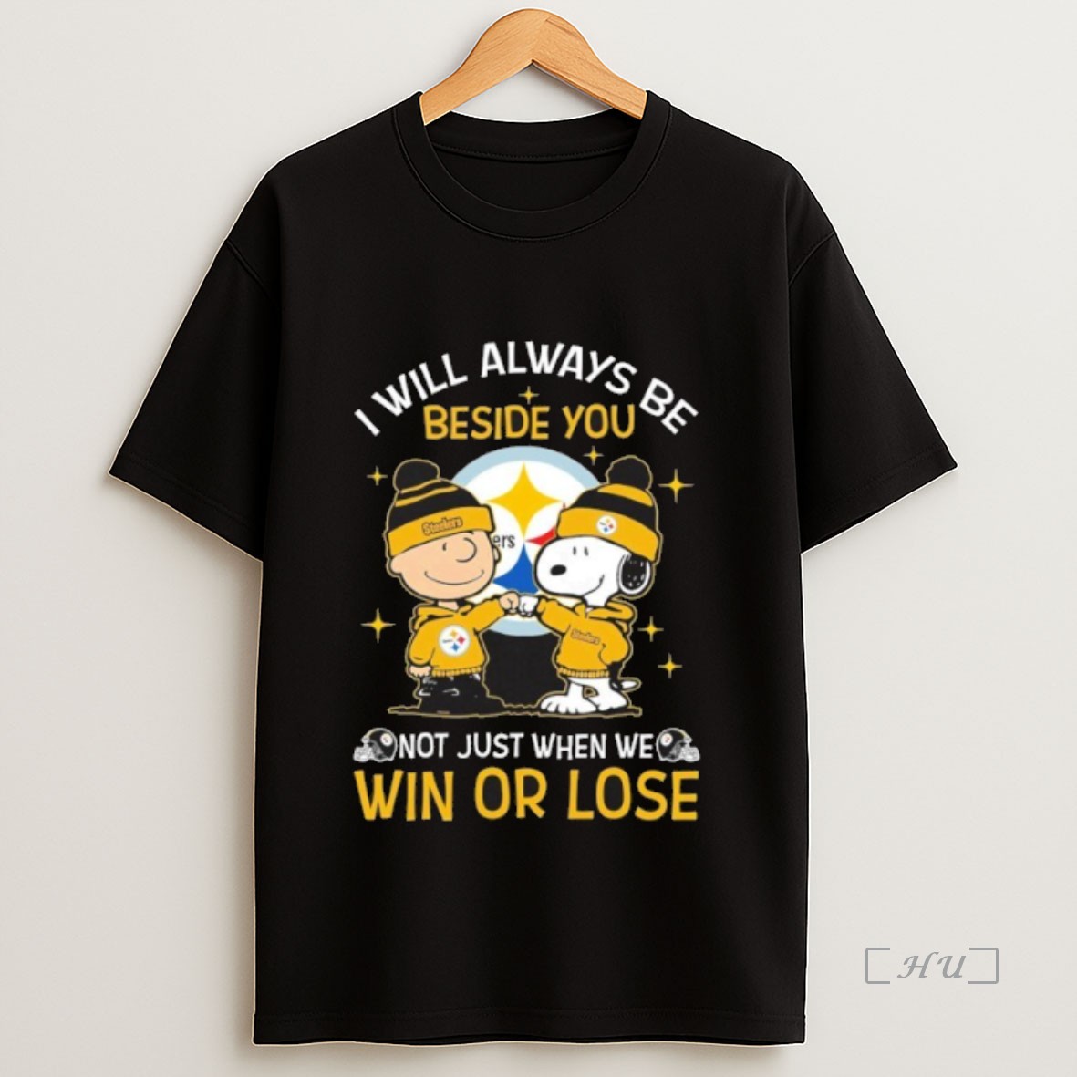 Officials Brown And Snoopy I Will Always Be Beside You Not Just When We Win Or Lose Premium Shirt Sweatshirt Tee