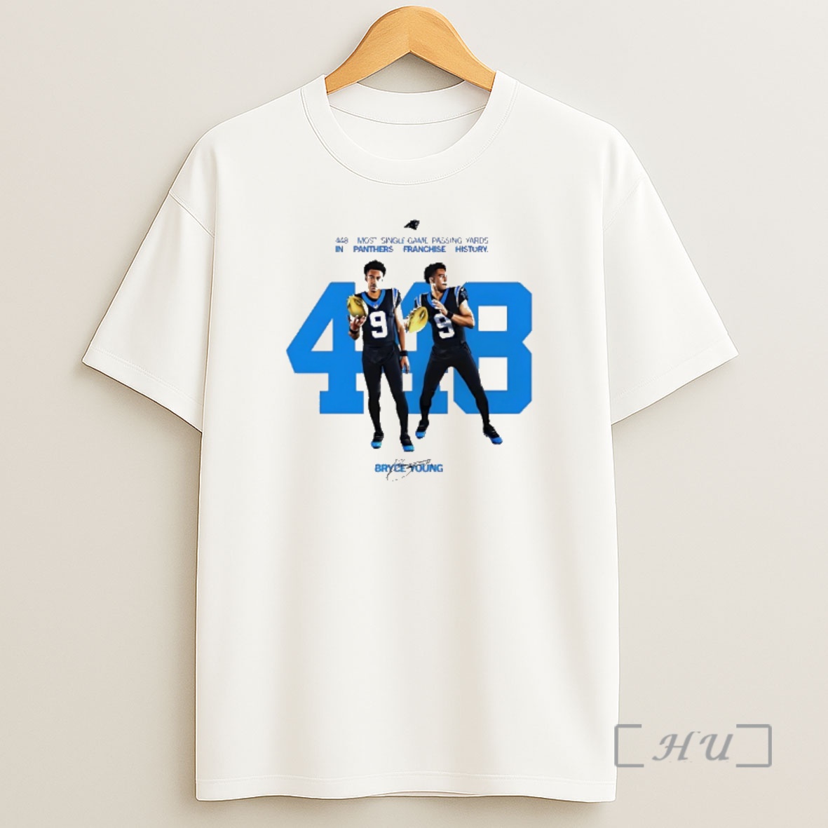 Officials Bryce Young Carolina Panthers 448 Passing Yards Record Premium Shirt Sweatshirt Tee