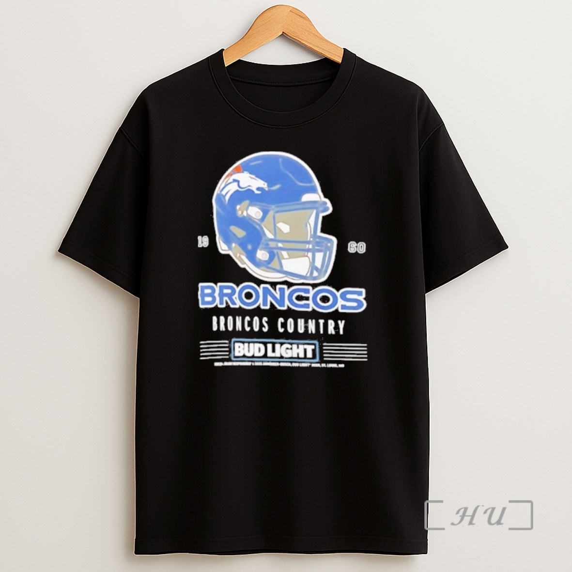 Officials Bud Light X Denver Broncos Broncos Country Helmet Premium Shirt Sweatshirt Tee