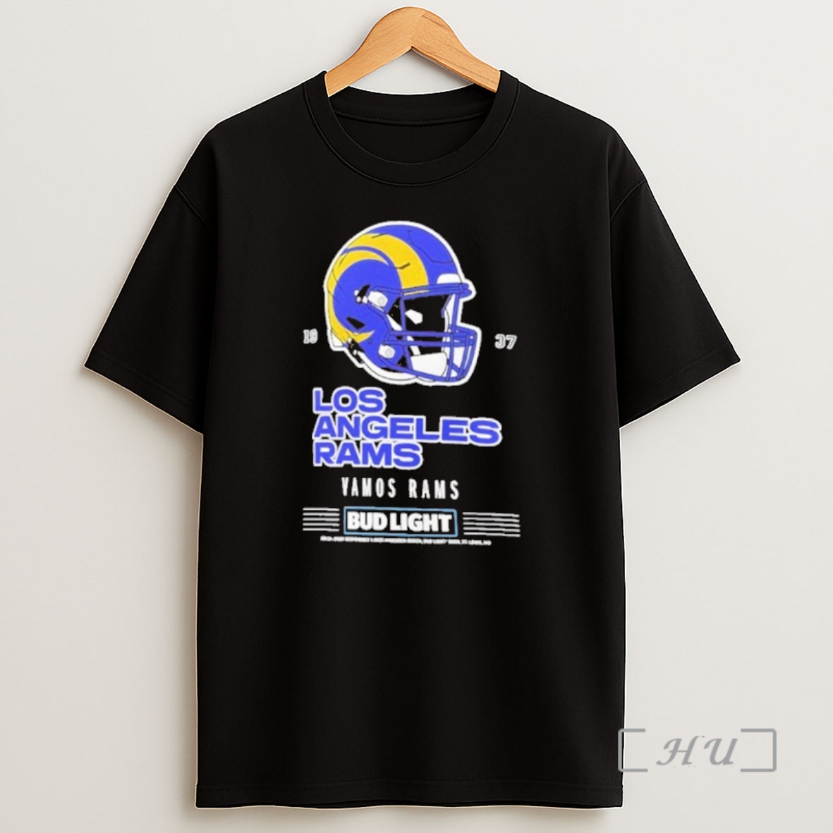 Officials Bud Light X Los Angeles Rams Vamos Rams Helmet Premium Shirt Sweatshirt Tee