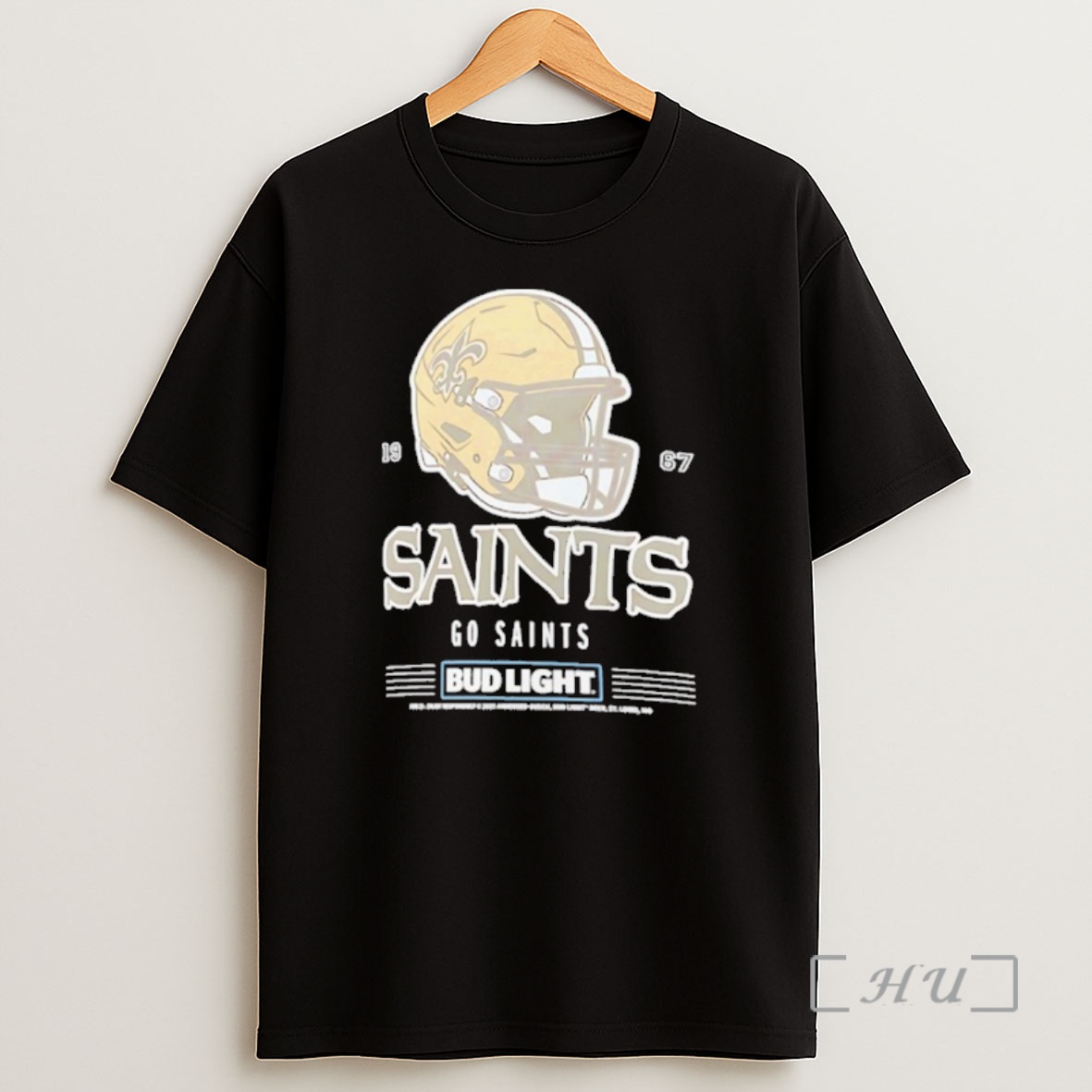 Officials Bud Light X New Orleans Saints Go Saints Helmet Premium Shirt Sweatshirt Tee