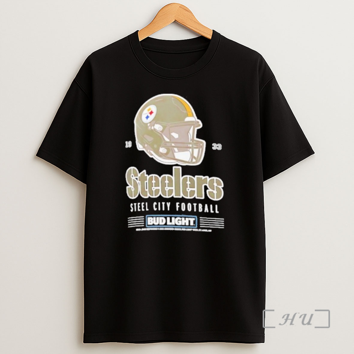 Officials Bud Light X Pittsburgh Steelers Steel City Football Helmet Premium Shirt Sweatshirt Tee