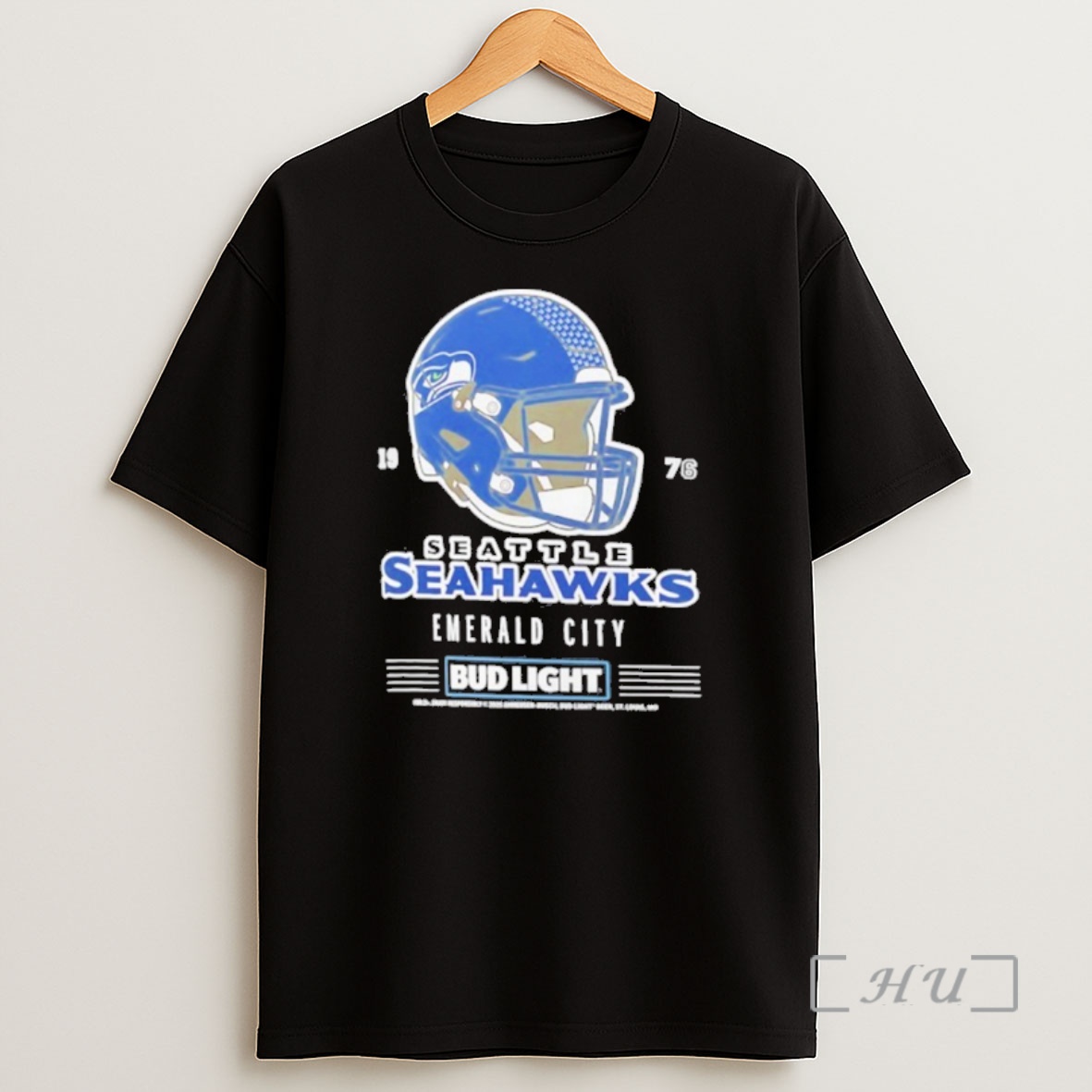 Officials Bud Light X Seattle Seahawks Emerald City Helmet Premium Shirt Sweatshirt Tee