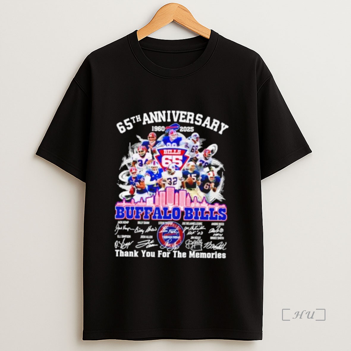 Officials Buffalo Bills 65th Anniversary 1960 2025 Thank You For The Memories Signatures Premium Shirt Sweatshirt Tee