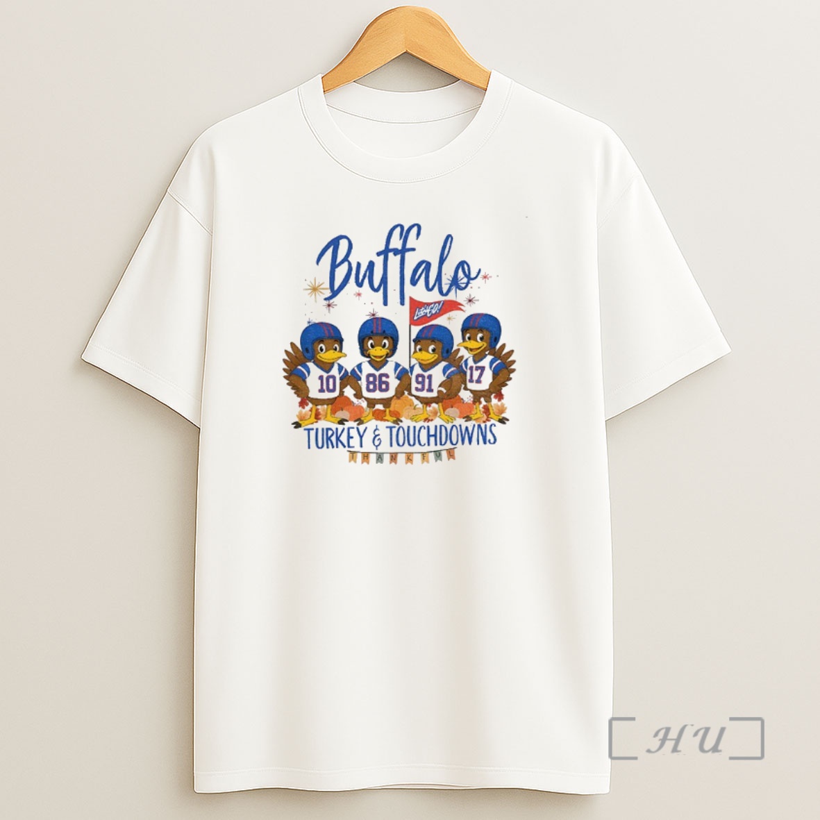 Officials Buffalo Bills Football American Football Turkey And Touchdowns Thankful Thanksgiving Premium Shirt Sweatshirt Tee