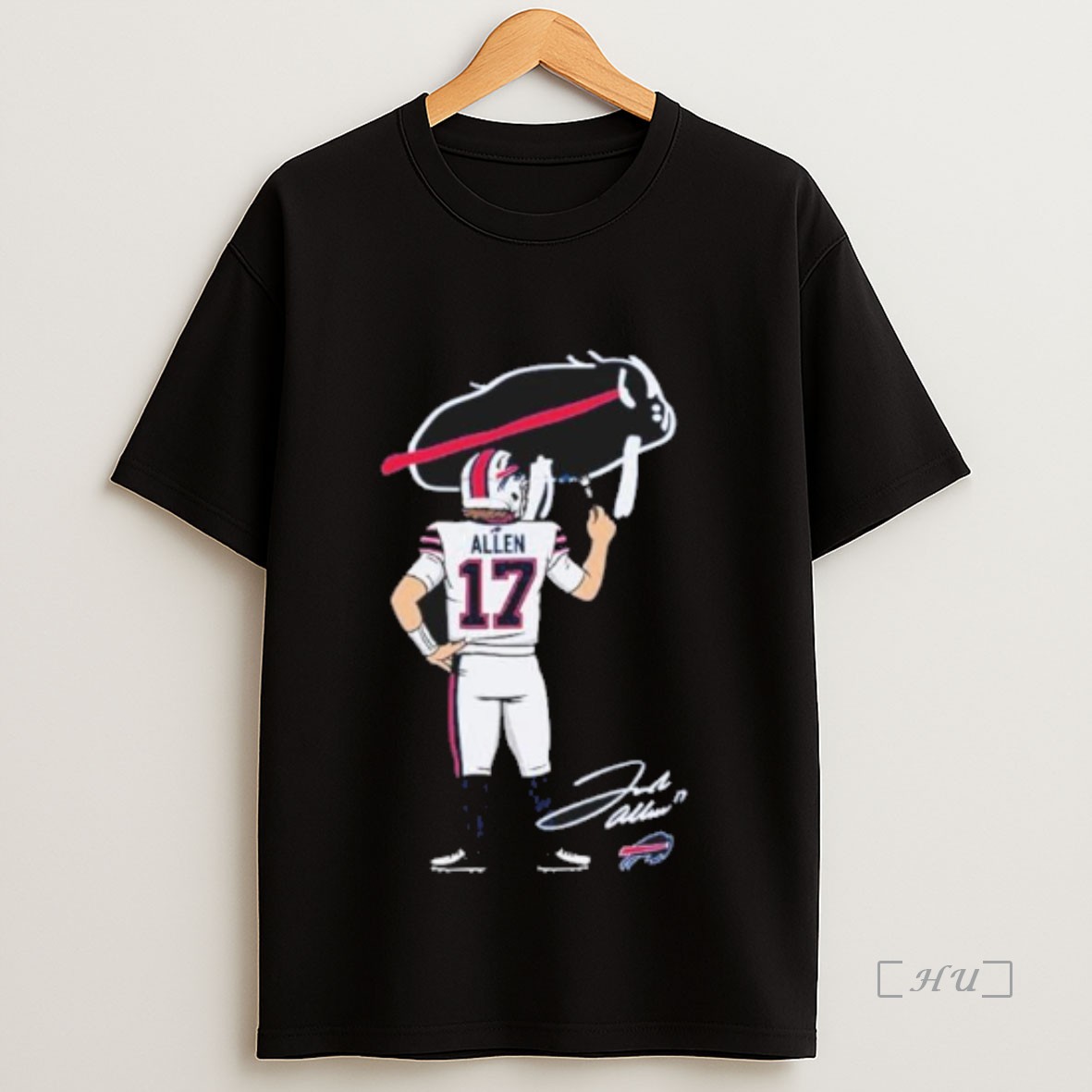 Officials Buffalo Bills Josh Allen Signature Paint Premium Shirt Sweatshirt Tee