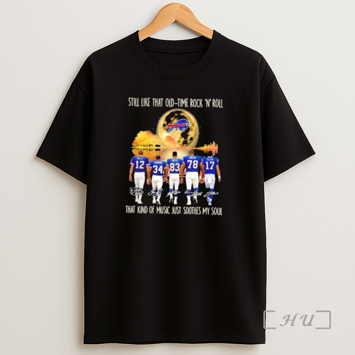 Officials Buffalo Bills Kelly And Legends Still Like That Old Tome Rock N Roll That Kind Of Music Just Soothes My Soul Premium Shirt Sweatshirt Tee