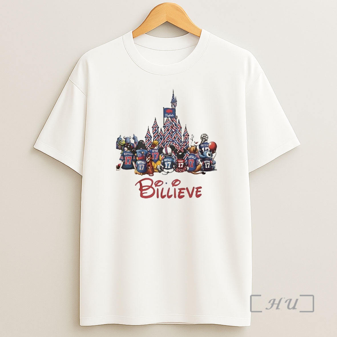 Officials Buffalo Bills Football X Disney Cartoon Characters Believe Premium Shirt Sweatshirt Tee