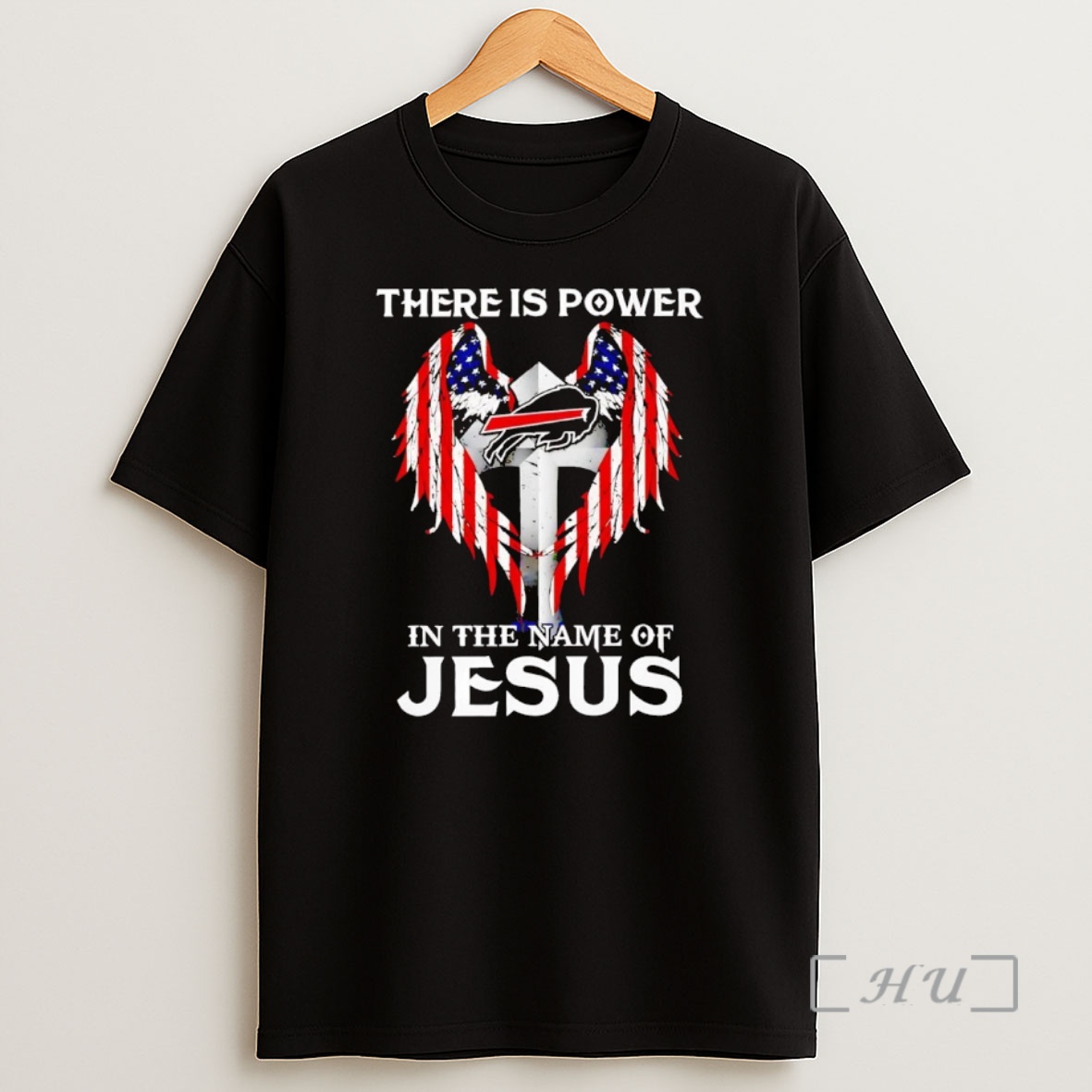 Officials Buffalo Bills There Is Power In The Name Of Jesus Premium Shirt Sweatshirt Tee