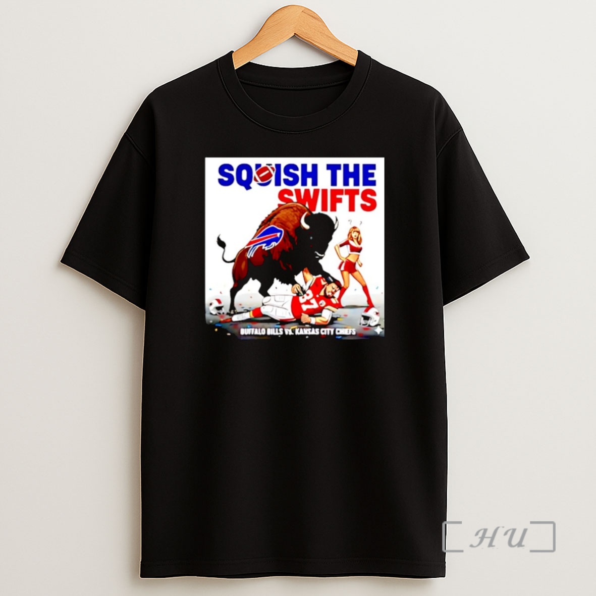 Officials Buffalo Bills Vs Kansas City Chiefs Nfl Squish The Swifts Christmas Premium Shirt Sweatshirt Tee