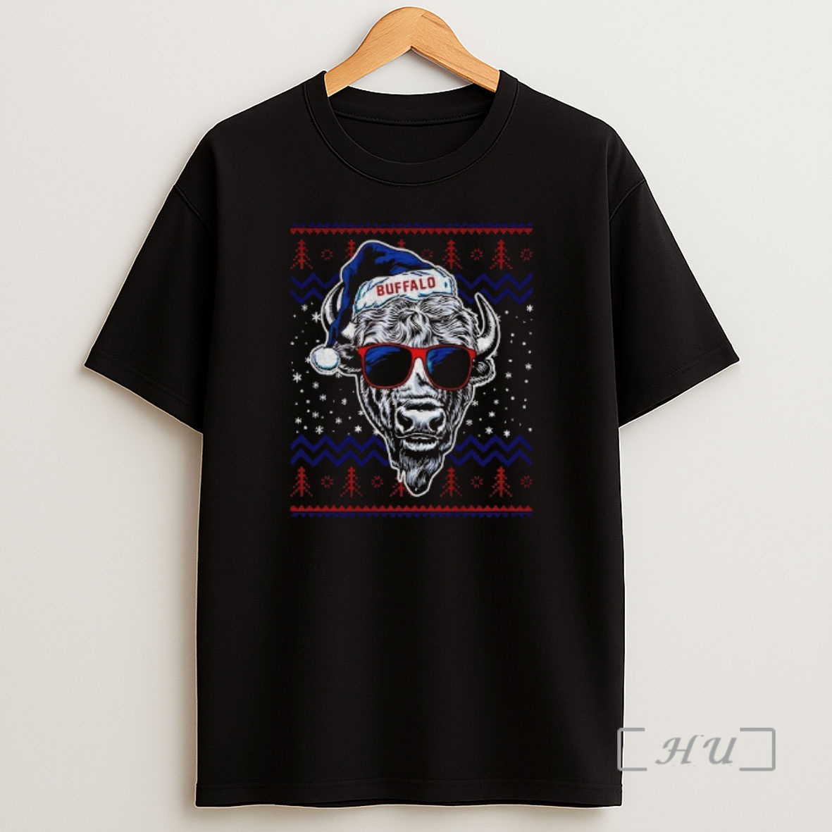 Officials Buffalo Football Mascot Ugly Pattern Vintage Christmas Premium Shirt Sweatshirt Tee