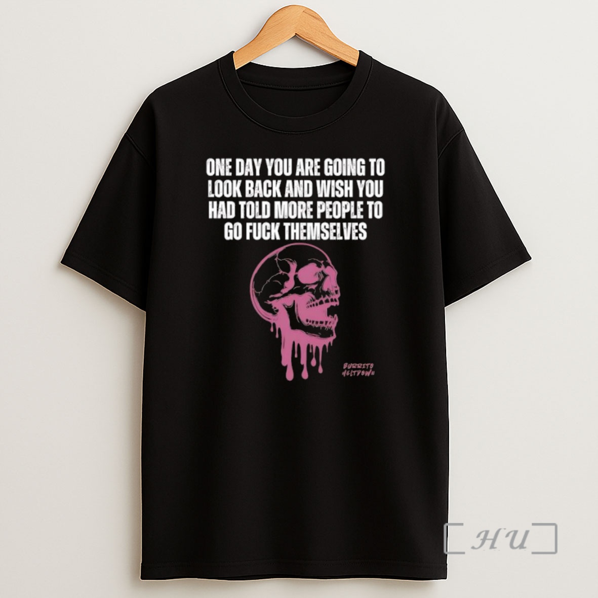 Officials Burrito Meltdown Purple Dripping Skull One Day You Are Going To Look Back Premium Shirt Sweatshirt Tee