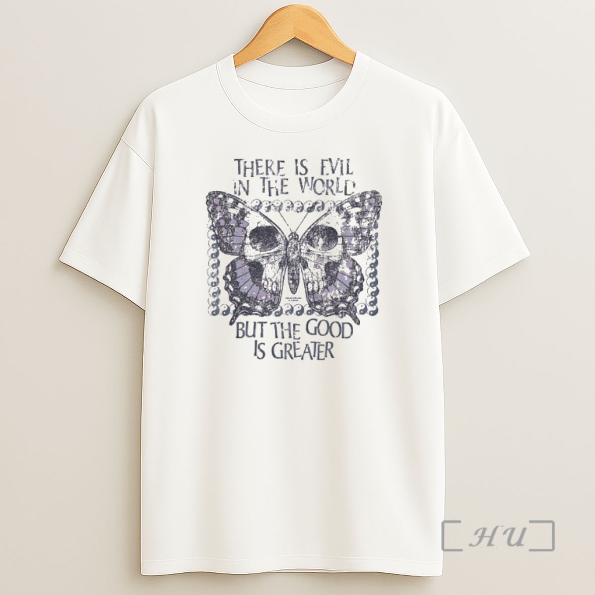 Officials Butterfly Skull There Is Evil In The World But The Good Is Greater Premium Shirt Sweatshirt Tee