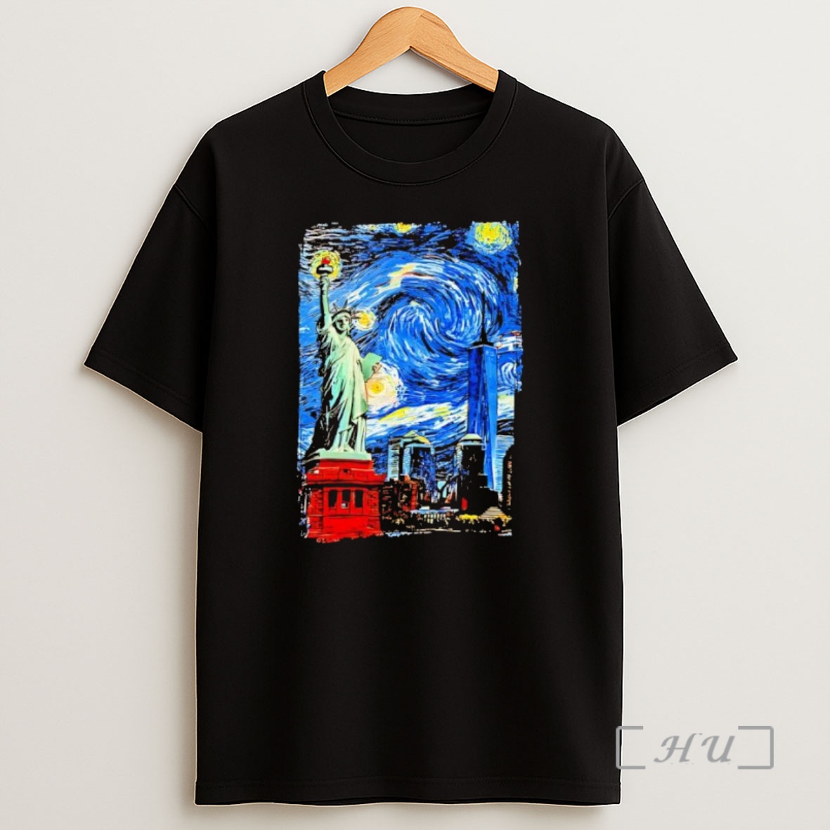 Officials Call Your Mother Statue Of Liberty New York Van Gogh Style Starry Night Premium Shirt Sweatshirt Tee