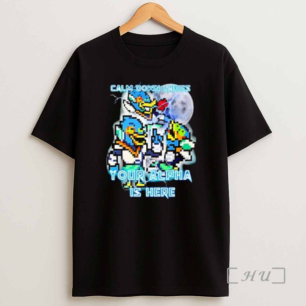 Officials Calm Down Your Alpha Is Here Art Premium Shirt Sweatshirt Tee