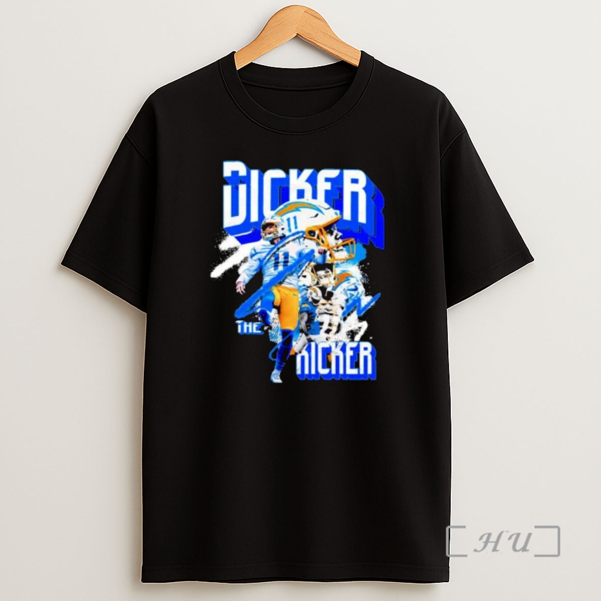 Officials Cameron Dicker Los Angeles Chargers Nfl Dicker The Kicker Graphic Ornaments Premium Shirt Sweatshirt Tee