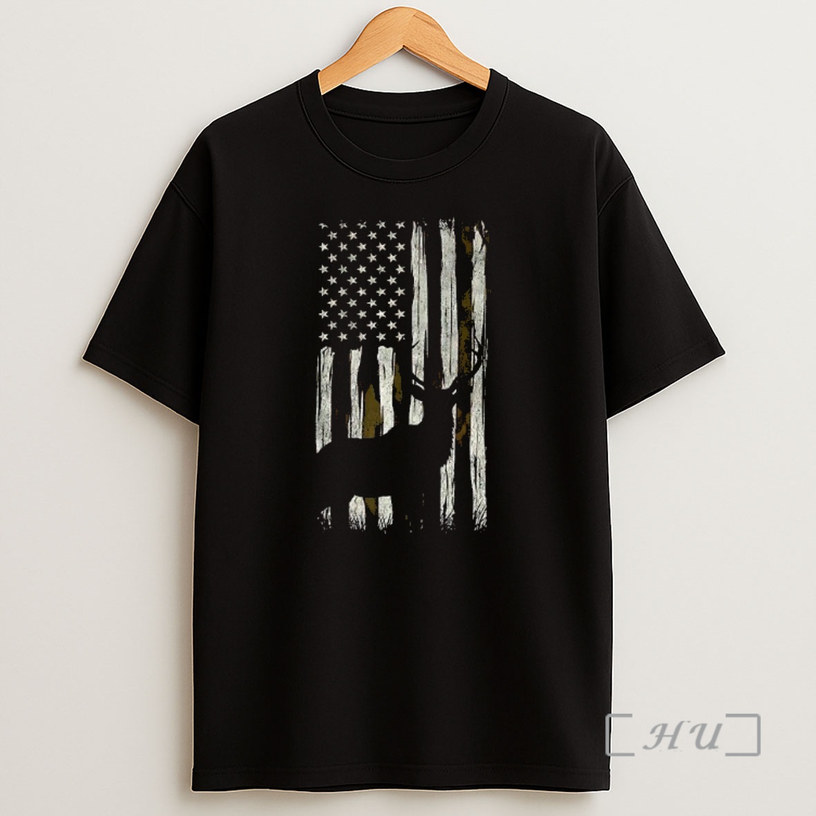 Officials Camo Us Flag Deer Elk Camouflage Hunting Hunter Premium Shirt Sweatshirt Tee