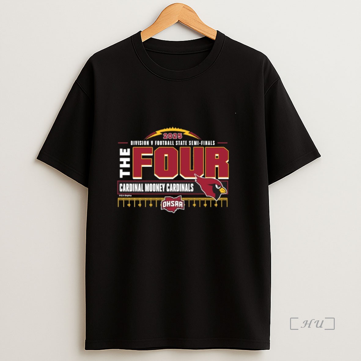 Officials Cardinal Mooney Cardinals 2025 Mhsaa D5 Football State Semi Finals The Four Premium Shirt Sweatshirt Tee