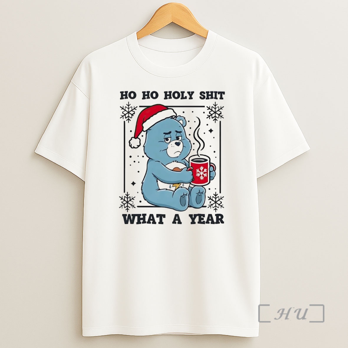Officials Care Bears Ho Ho Holy Shit What A Year Christmas Premium Shirt Sweatshirt Tee