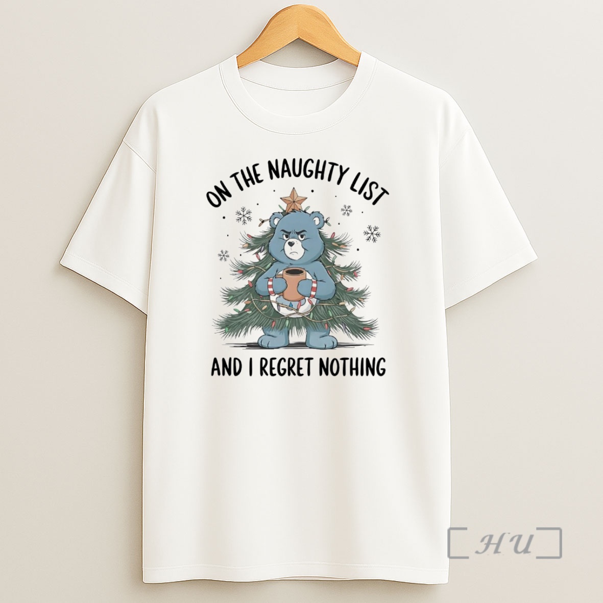Officials Care Bears On The Naughty List And I Regret Nothing Christmas Premium Shirt Sweatshirt Tee