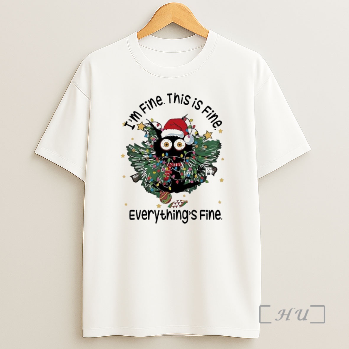 Officials Cat Christmas Monster Festive Lights Wreath Graphic Premium Shirt Sweatshirt Tee