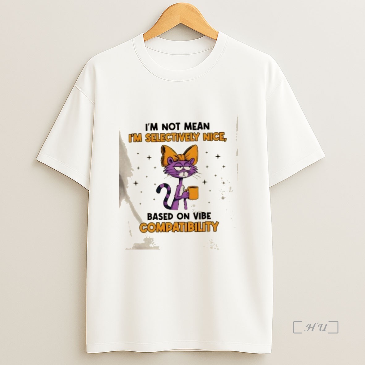Officials Cat Im Not Mean Im Selectively Nice Based On Vibe Compatibility Premium Shirt Sweatshirt Tee